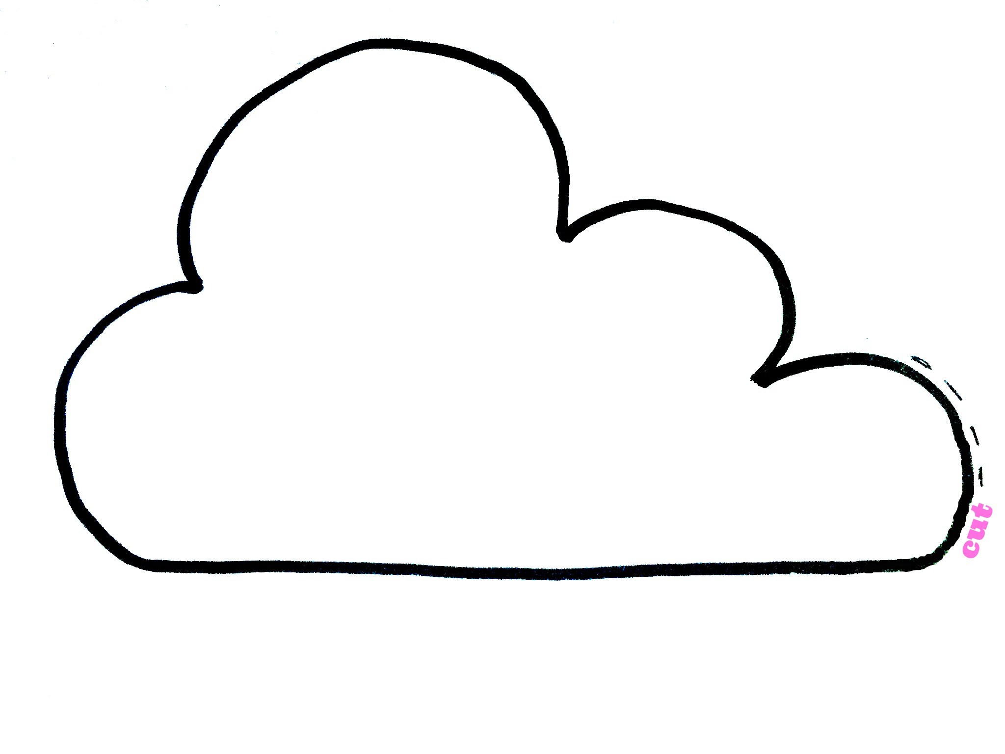 Cloud Outline | Free download on ClipArtMag