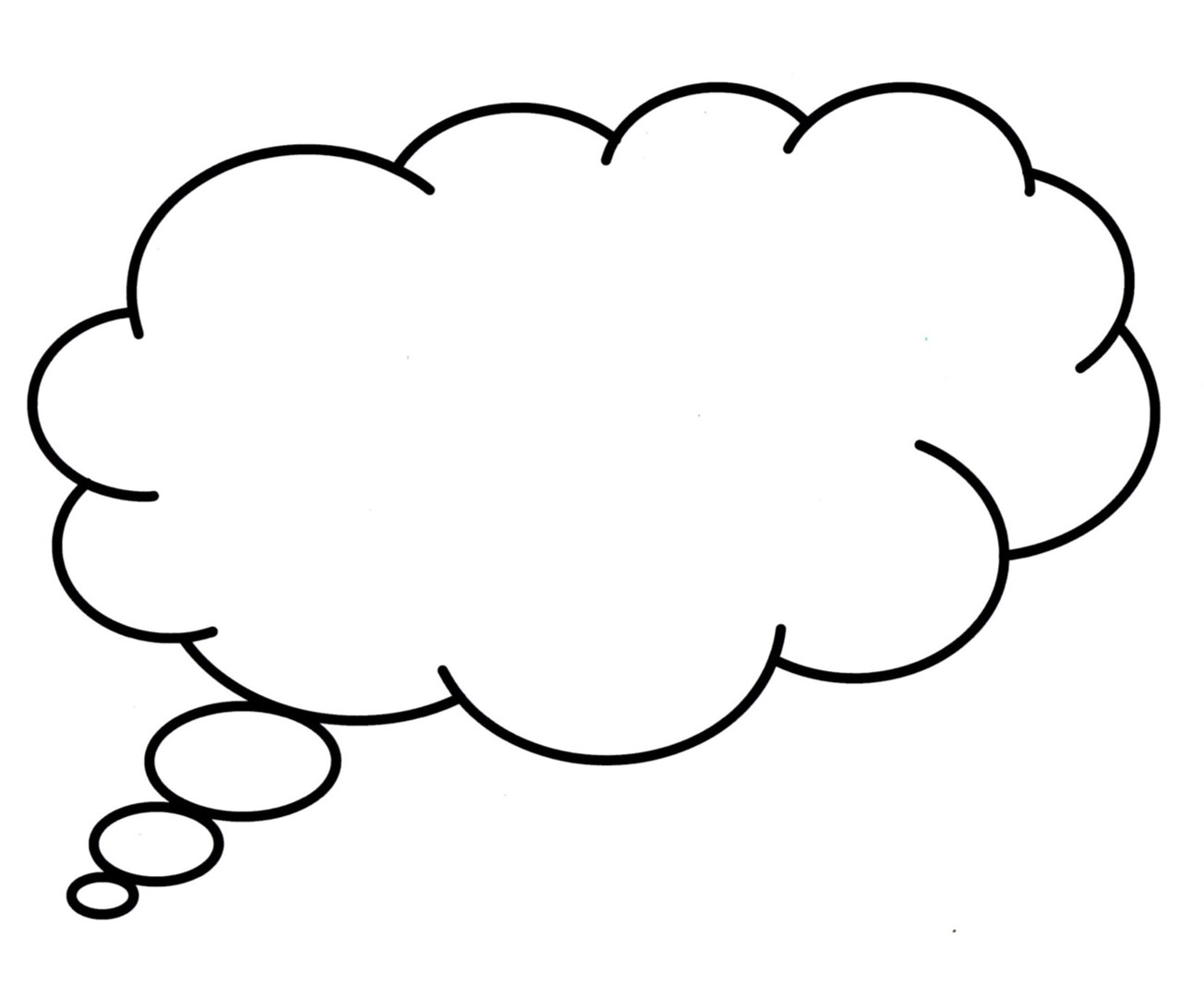 1304x1079 Thought Bubble Speech Clip Art