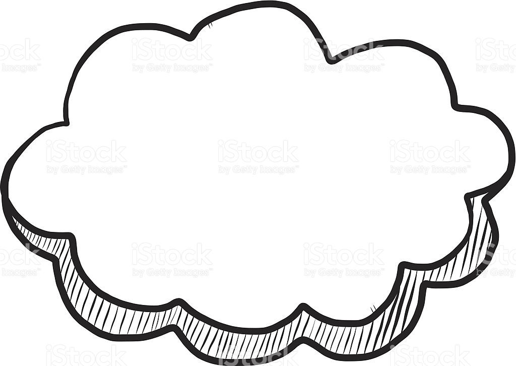 1024x726 Clouds Clipart Drawn