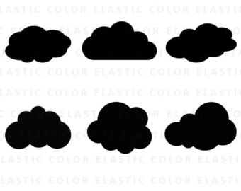 340x270 Cloud Clipart Etsy