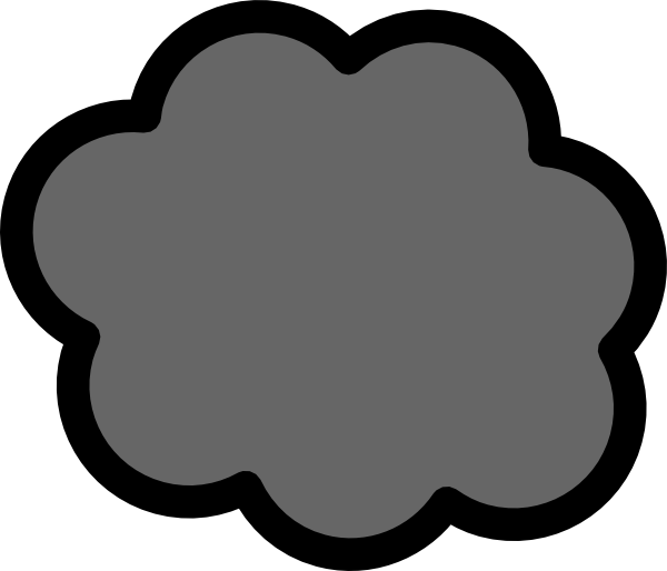 600x514 Gray Cloud Clip Art