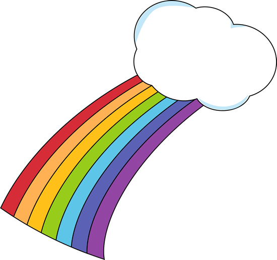 550x516 Rainbow And Cloud Clip Art