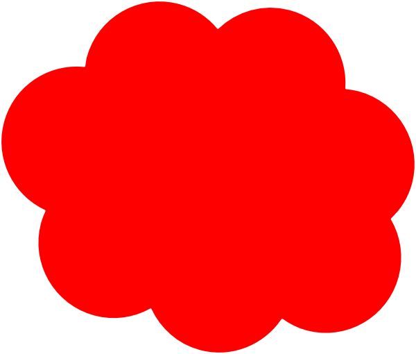 600x510 Red Cloud Clip Art