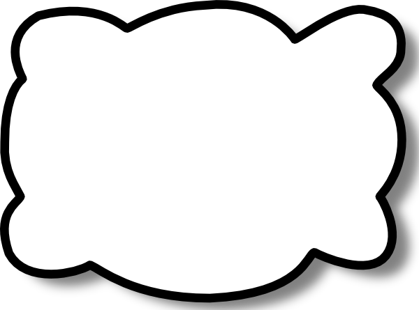 600x445 Callout Cloud Clip Art