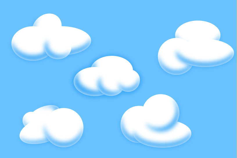 816x544 Cartoon Clouds In Adobe Illustrator