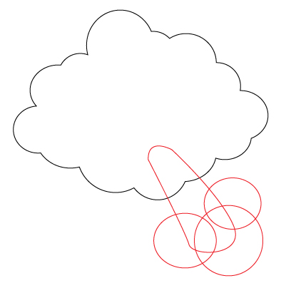 401x411 How To Draw A Blowing Cloud 7 Steps (With Pictures)