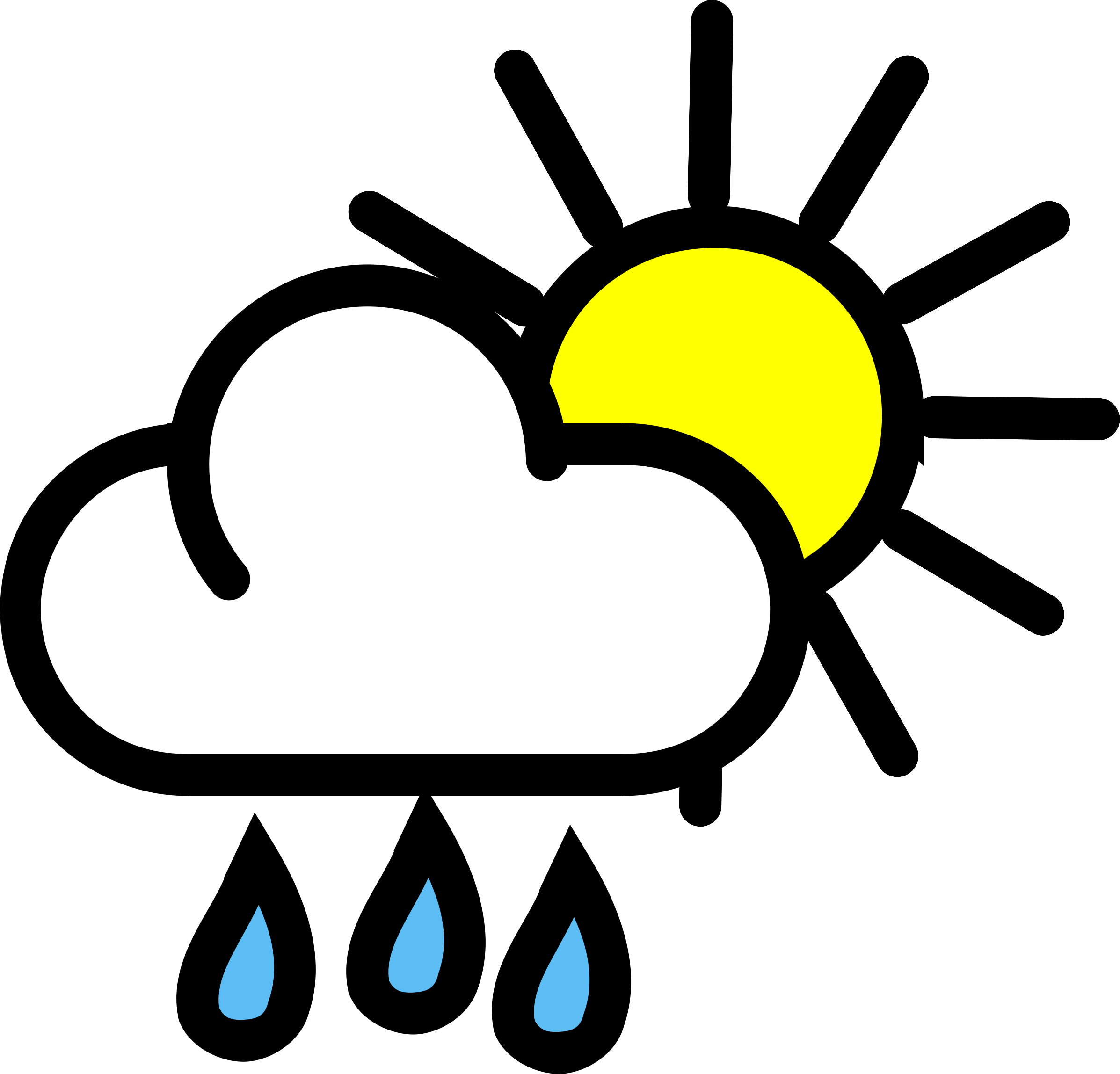 2394x2296 Rain Clipart Cloudy