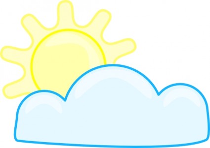425x301 Cloudy Clip Art Download