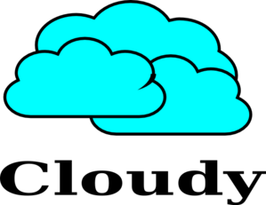 299x231 Cloudy Clip Art
