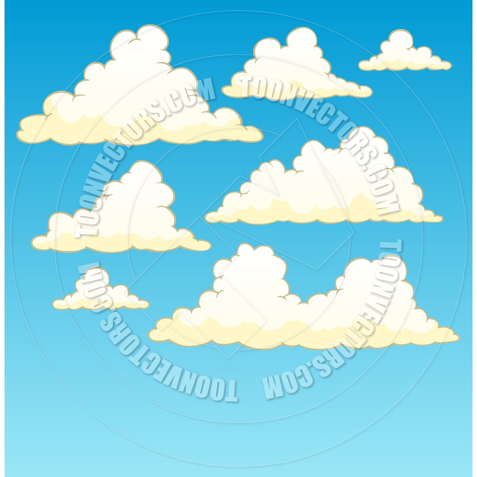 940x940 Cartoon Cloudy Sky Background By Clairev Toon Vectors Eps