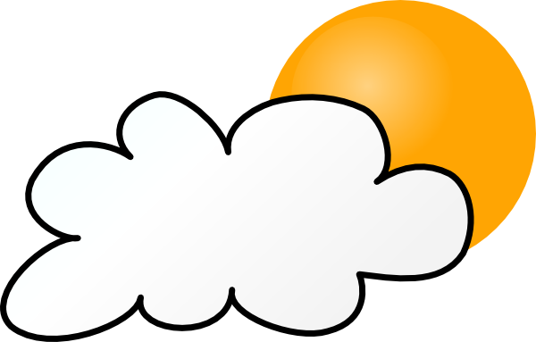 600x383 Cloudy Weather Clip Art Free Vector 4vector