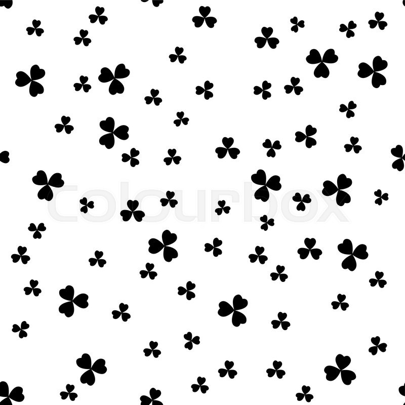 800x800 Simple Seamless Black And White St. Patrick's Day Background