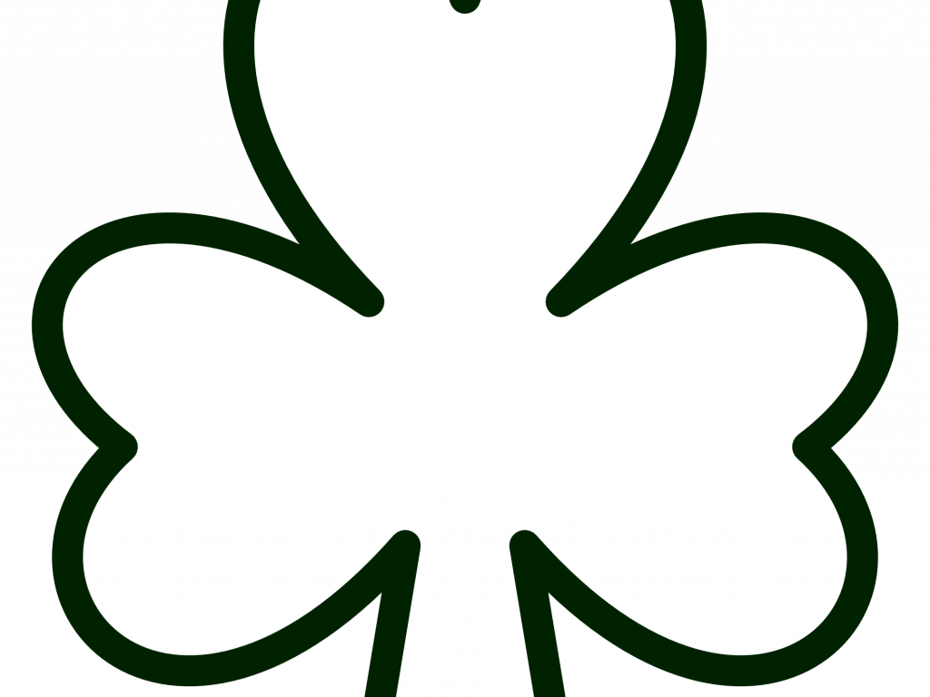 1024x768 Clover Clip Art Inderecami Drawing