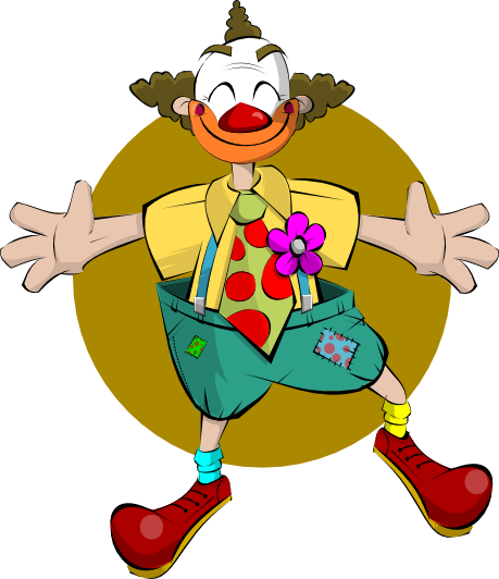 459x532 Free Jolly Clown Clip Art