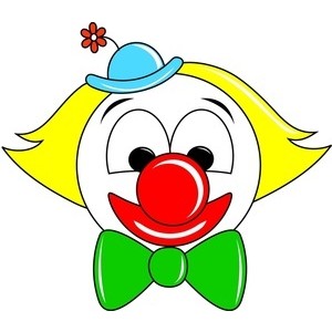 300x300 Clown Clipart Image