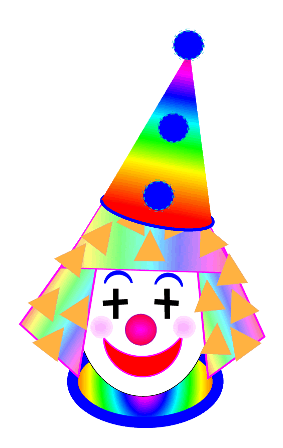 564x893 Image Of Clown Face Clipart