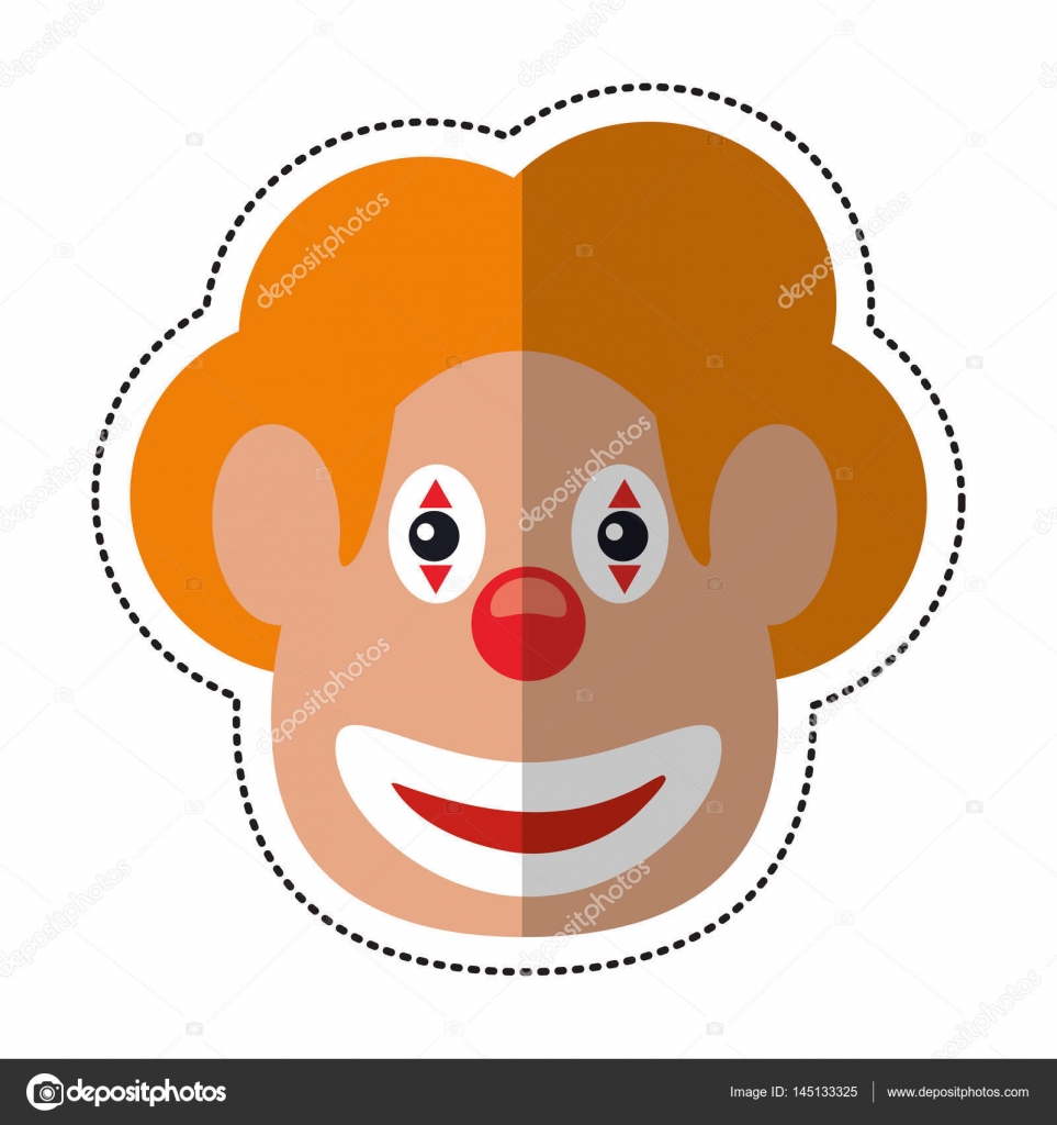 963x1024 Cartoon Face Clown April Fool Day Stock Vector Jemastock