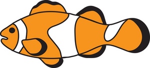 300x137 Clown Fish Clip Art Clipart Panda