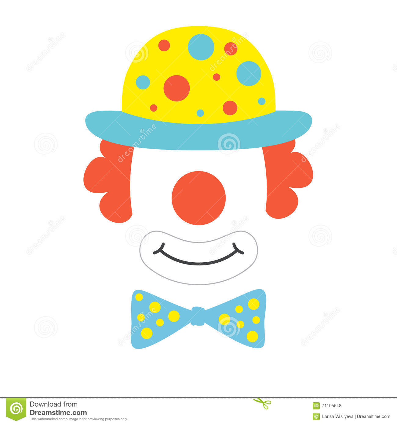1300x1390 Clown Clipart Tie