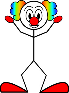 224x300 Clown Cartoon Clipart Image