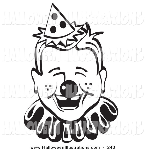 600x620 Halloween Clip Art Of A Smiling Freckled Boy With A Clown Nose