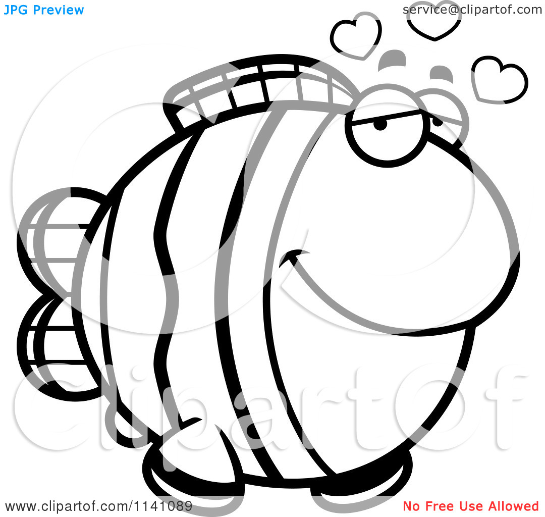 1080x1024 Clown Fish Clip Art Black And White Clipart Panda