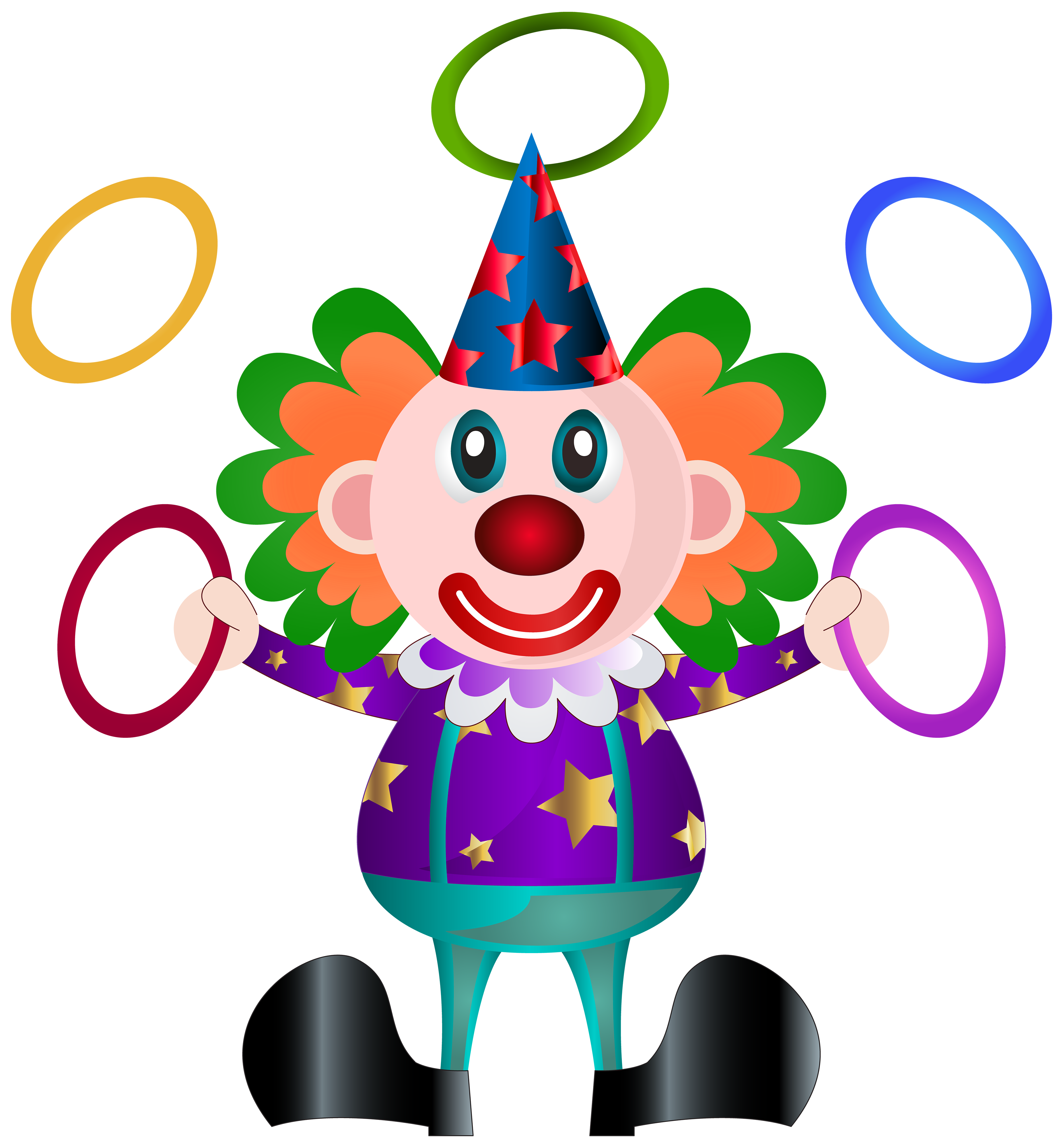 3705x4000 Clown Clip Art Picture