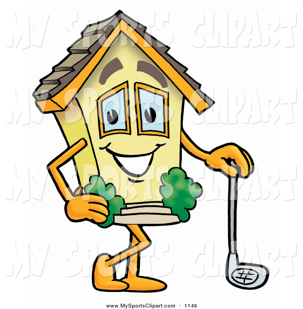 1024x1044 Sports Clip Art Of A Sporty House Mascot Cartoon Character Leaning
