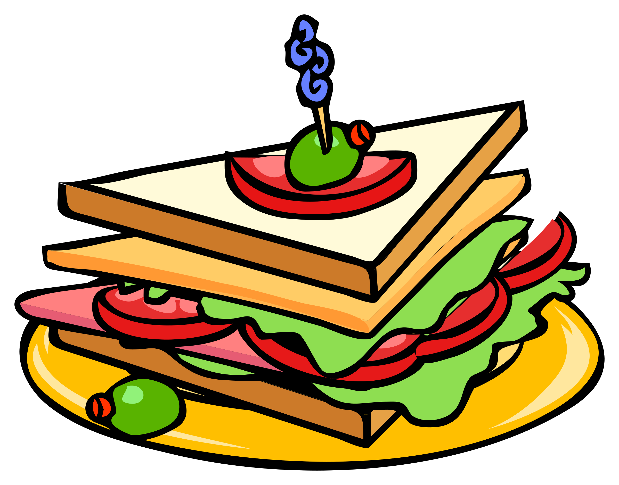 2400x1882 Club Clipart Sandwitch