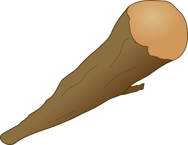 600x463 Wooden Club Clip Art