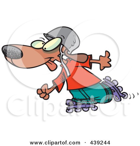 450x470 Royalty Free (Rf) Clip Art Illustration Of A Cartoon Clumsy Roller