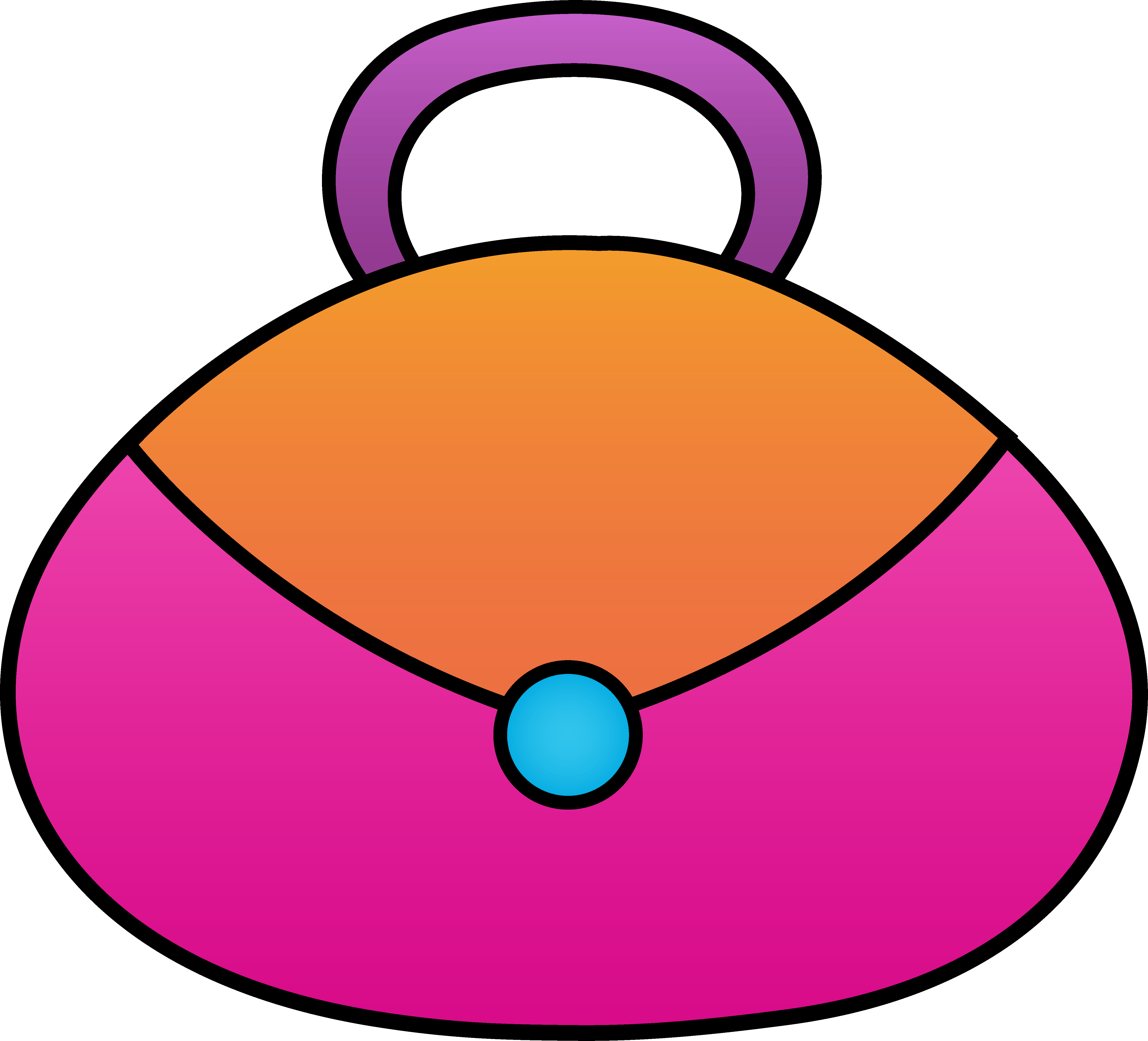 5181x4696 Colorful Purses Cliparts 196552