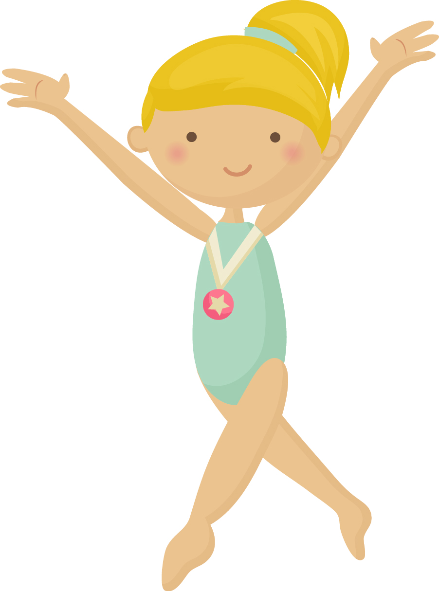 902x1215 Gymnastics Girl Clipart