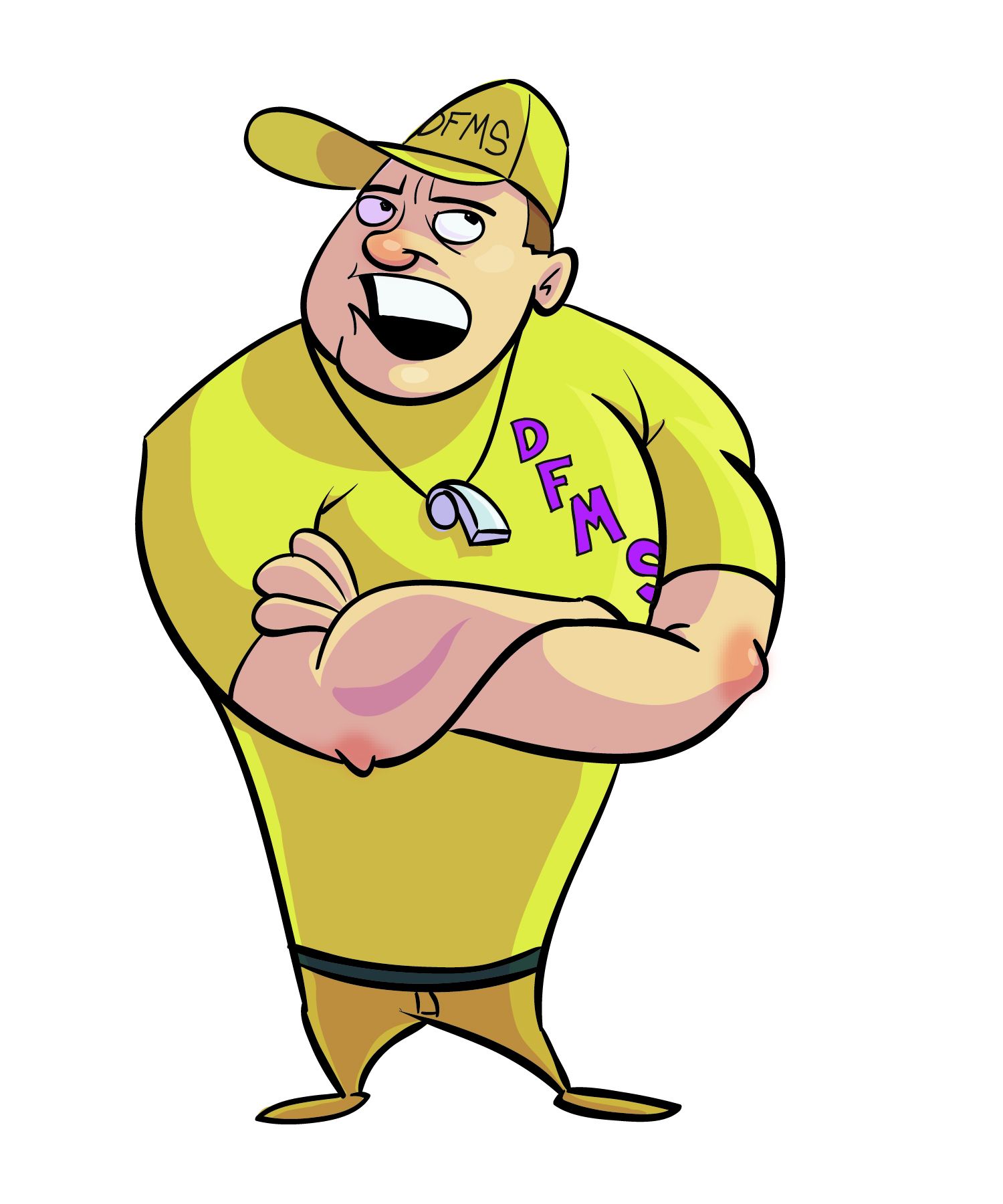 1500x1800 Yellow Shirt Basketball Coach Clipart