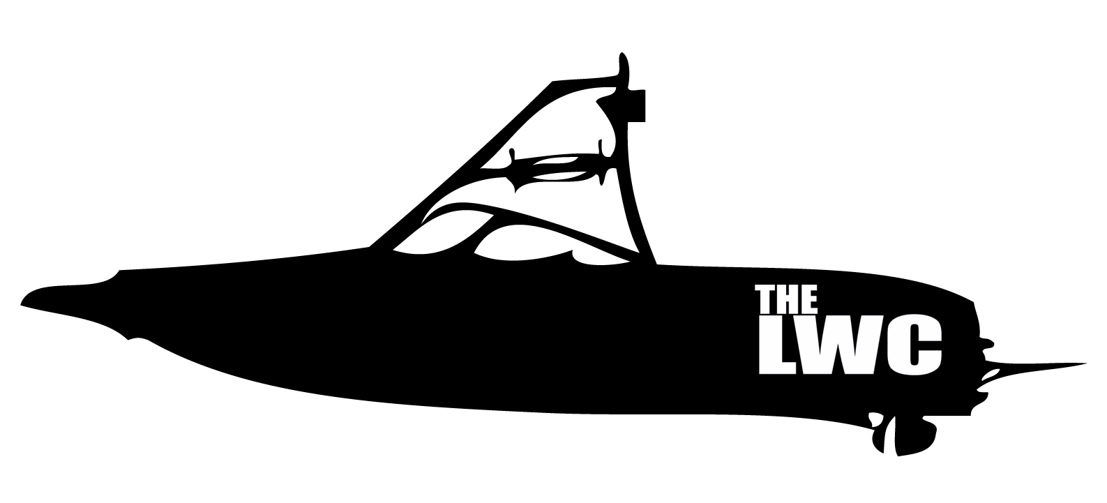 1587x721 Silhouette Speed Boat Clipart