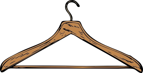 600x308 Coat Hanger Clip Art Free Vector In Open Office Drawing Svg ( Svg