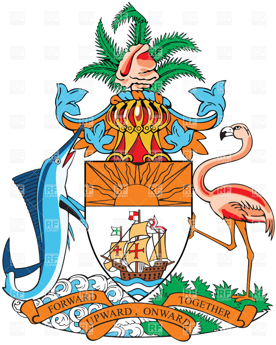 960x1200 Coat Of Arms Of Bahamas Royalty Free Vector Clip Art Image