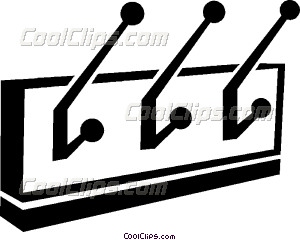 300x240 Coat Rack Vector Clip Art
