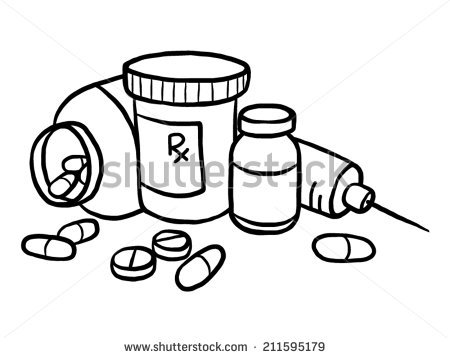 450x358 Drugs Clipart Sketch