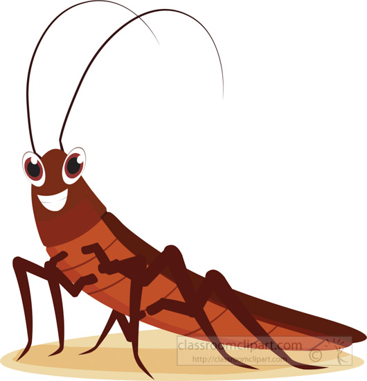 530x550 Insect Clipart Smiling Cockroach Cartoon Style Clipart