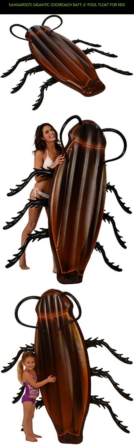 564x1866 Kangaroo's Gigantic Cockroach Raft 6' Pool Float For Kids