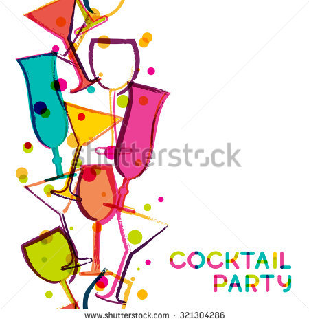 450x470 Dinner And Cocktails Clipart