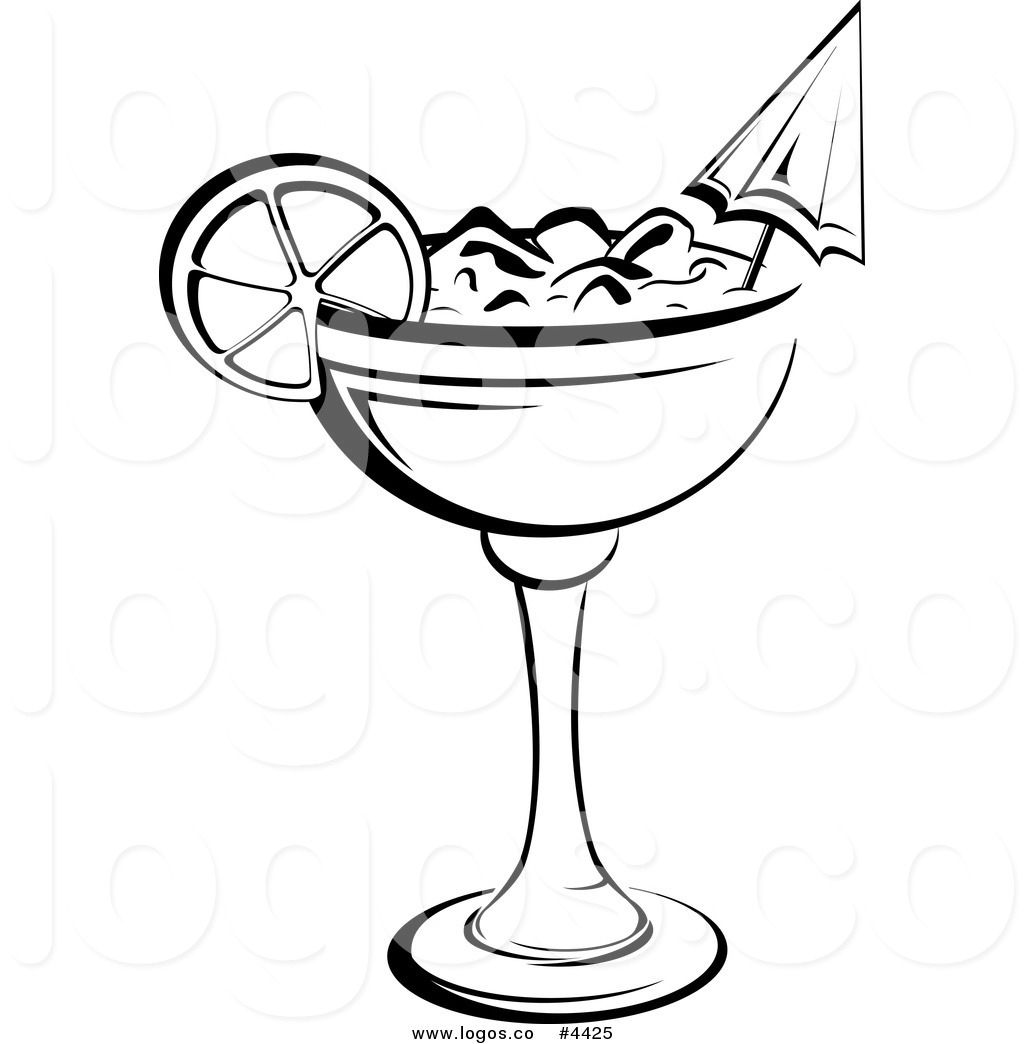 1024x1044 Royalty Free Black And White Cocktail Logo By Vector Tradition Sm