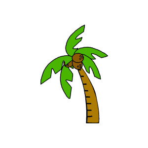 300x300 Coconut Tree Clipart