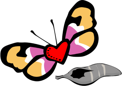 400x282 Image Download Butterfly Heart