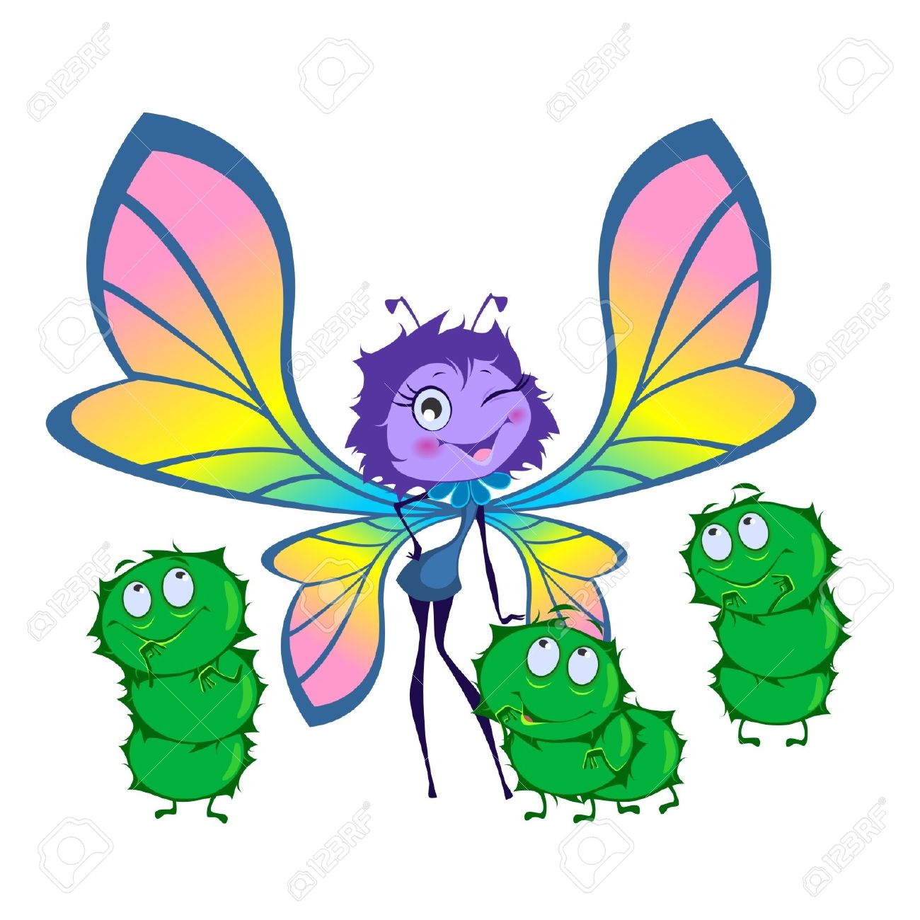1300x1300 Violet Clipart Butterfly Cocoon