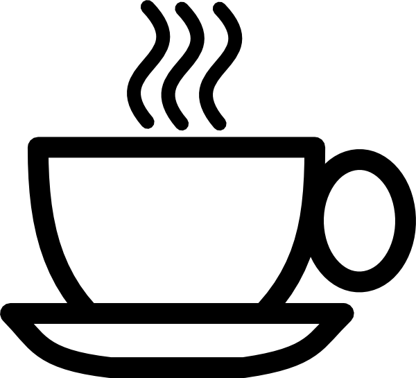 600x545 Bw Coffee Cup Clip Art