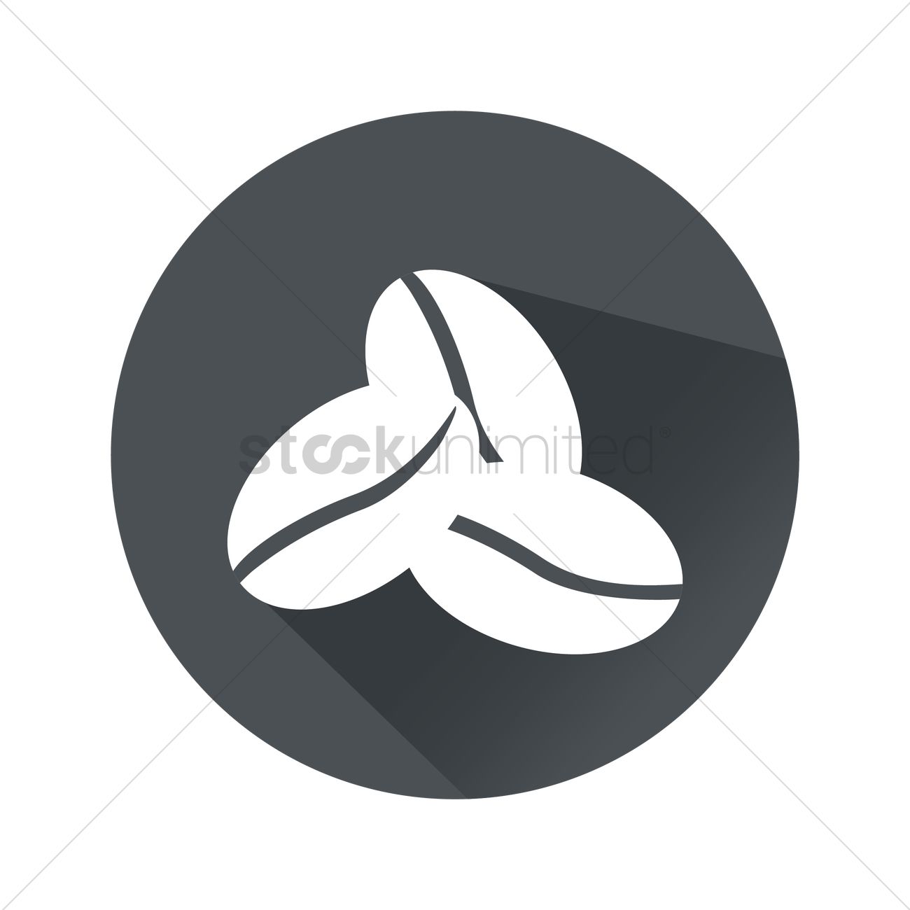 1300x1300 Coffee Bean Icon Vector Image