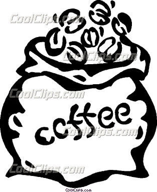 313x383 Coffee Clipart Coffee Bean Bag