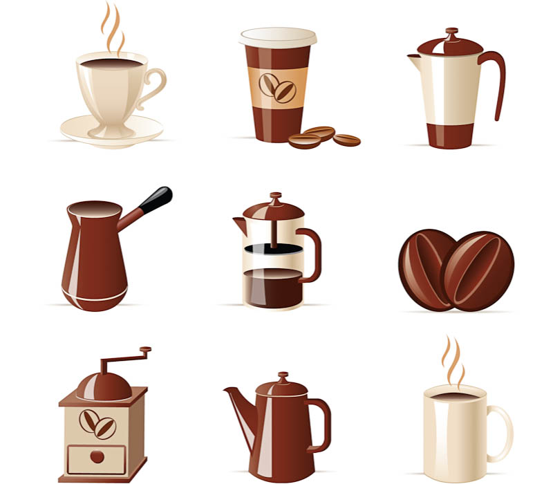 800x700 Coffee Logos Templates Vector Free Stock Vector Art